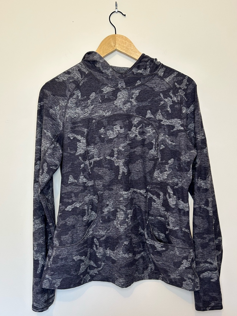 Lululemon On Repeat Rulu Hoodie Incognito Camo Black Size 12 - Picture 4 of 7